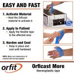 Orfit Orficast Heat-Activated Splinting Tape, Black