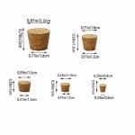 Mini Cork Stoppers - 100-Pack in 5 Sizes