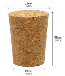EISCO Tapered Cork Stoppers, Size #10, 10 Count