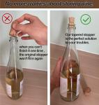 14-Piece Natural Tapered Cork Stopper Set