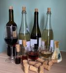 14-Piece Natural Tapered Cork Stopper Set