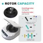 Versatile Lab Benchtop Centrifuge with Digital Display
