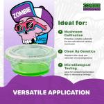 Zombie Mushroom Agar Plates - 15 Sterile Copette