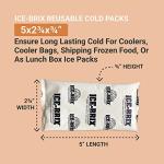 ICE-BRIX IB3BPD 85g Cold Pack, White (96 Pack)