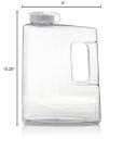 1 Gallon Clear Plastic Jug with Easy-Pour Spout