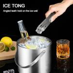 Insulated Stainless Steel Ice Bucket with Lid 3L