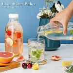 32 Oz Reusable Glass Milk Bottles with Lids