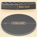 Thick Silicone Trivets Set of 3 for Hot Dishes