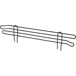 Nexel 18"W x 4"H Black Epoxy Shelf Ledge