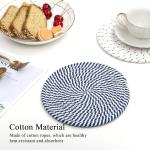 8-Inch Cotton Trivets for Hot Dishes - 4 Pack