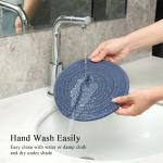 8-Inch Cotton Trivets for Hot Dishes - 4 Pack