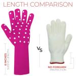 Heat Resistant Oven Gloves for Small Hands (Pink)