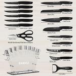 17-Piece High-Carbon Stainless Steel Knife Set