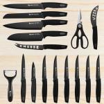 17-Piece High-Carbon Stainless Steel Knife Set