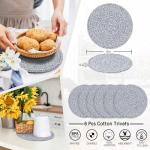 Coga 8" Heat Resistant Trivets – 6 Pack