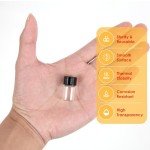 2ml Clear Glass Vials with Screw Caps - 12 Pack