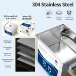 10L Ultrasonic Jewelry Cleaner with Heater & Timer