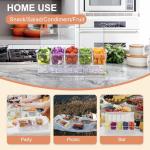 Ice Chilled Condiment Server with Removable Compartments