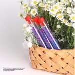 Teenitor 50pcs Clear Plastic Test Tubes with Caps