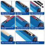 Impulse Sealer Replacement Parts Kit - 10 Pieces