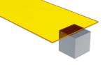 Yellow Acrylic Sheet - 6MM Thick, 12" x 24