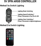 Mini ARGB Fan Controller Kit with Remote