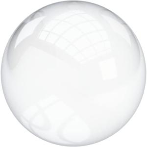 Clear Acrylic Spheres - 1.25" Diameter (Pack of 5)