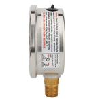 Solimeta 2.5" Oil-Filled Pressure Gauge, 0-100 PSI