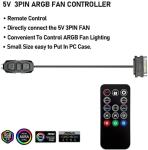 Mini ARGB Fan Controller Kit with Remote