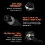 Ball Gouge Power Carving Attachment for Angle Grinder