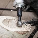 Ball Gouge Power Carving Attachment for Angle Grinder
