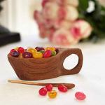 Olive Wood Salt and Spice Pot with Spoon