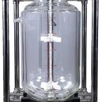 100L Double-Layer Glass Reactor with PTFE Valve