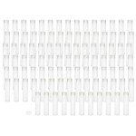 Clear Plastic Storage Tubes - 2 Inch, 100 Pack