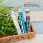 Clear Plastic Test Tubes with Caps - 25pcs
