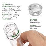 Clear Plastic Test Tubes with Caps - 25pcs