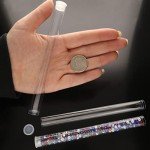 Clear Plastic Round Tubes with Flat Caps – 20 Pack