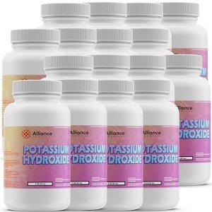 Potassium Hydroxide Flakes - 32 lbs. Canister Set