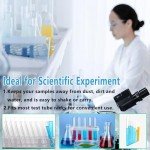100 Pcs Clear Plastic Test Tubes with Caps
