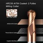 5PCS Ball Nose Carbide End Mill Set