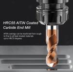 5PCS Ball Nose Carbide End Mill Set