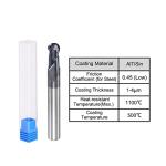 3mm Ball Nose End Mill Solid Carbide CNC Bit