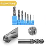 AYCHOLIZ 1/8" Ball Nose Carbide End Mill