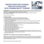 Tuttnauer Chamber Brite Autoclave Cleaner - 10 Pack