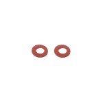 Red Insulating Washers Spacer - 100 Pack 2x4mm