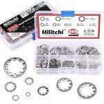 300-Pcs Stainless Steel Internal Tooth Lock Washers Set