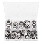 Stainless Steel Flat Washer Assortment Kit - 1000pcs