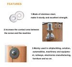 Stainless Steel Flat Washer Assortment Kit - 1000pcs