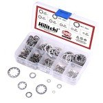 300-Pcs Stainless Steel Internal Tooth Lock Washers Set