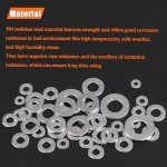 254-Piece Stainless Steel Flat Washer Assortment